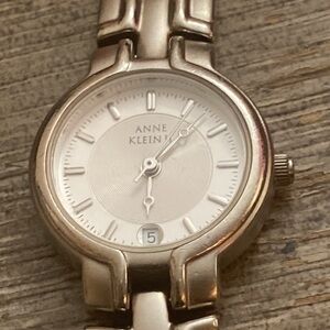ANNE KLEIN Stainless Steel Quartz Date & Time Watch